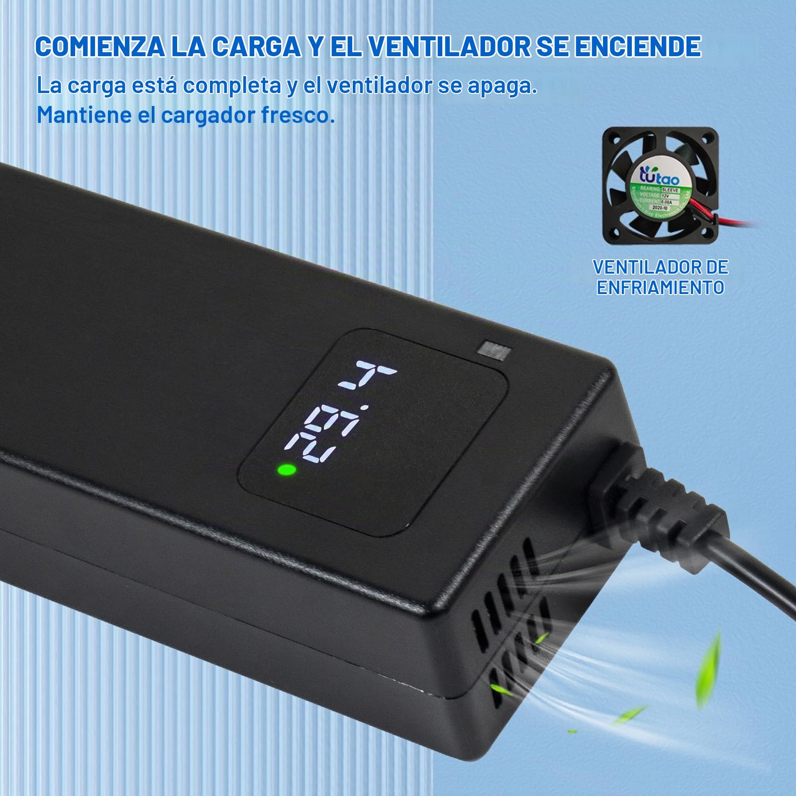 Amazon.com: YZPOWER Adaptador de corriente de 29.4V 4A para